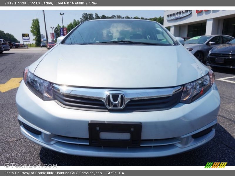 Cool Mist Metallic / Gray 2012 Honda Civic EX Sedan