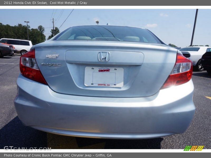 Cool Mist Metallic / Gray 2012 Honda Civic EX Sedan