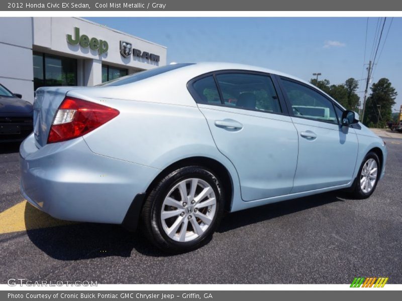 Cool Mist Metallic / Gray 2012 Honda Civic EX Sedan