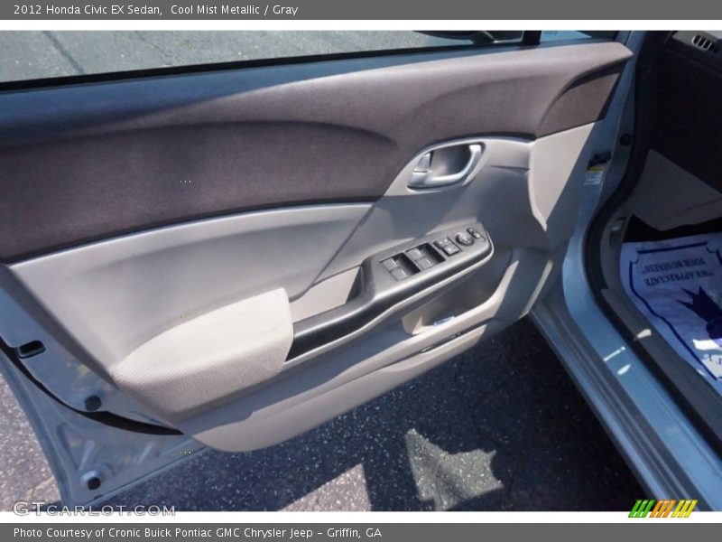 Cool Mist Metallic / Gray 2012 Honda Civic EX Sedan