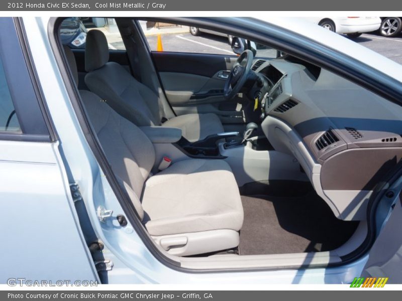Cool Mist Metallic / Gray 2012 Honda Civic EX Sedan