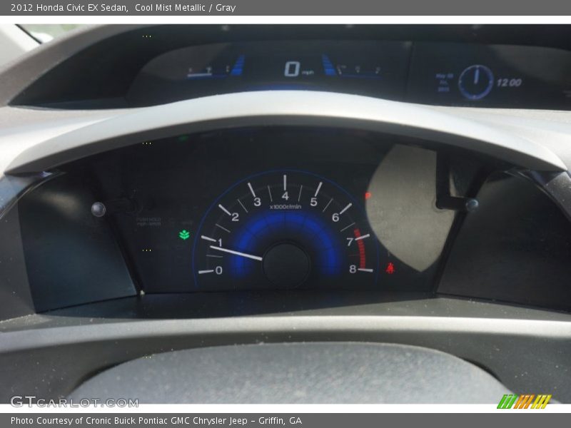 Cool Mist Metallic / Gray 2012 Honda Civic EX Sedan