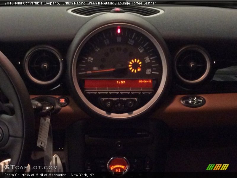 British Racing Green II Metallic / Lounge Toffee Leather 2015 Mini Convertible Cooper S