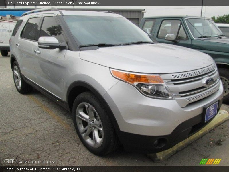 Ingot Silver / Charcoal Black 2015 Ford Explorer Limited