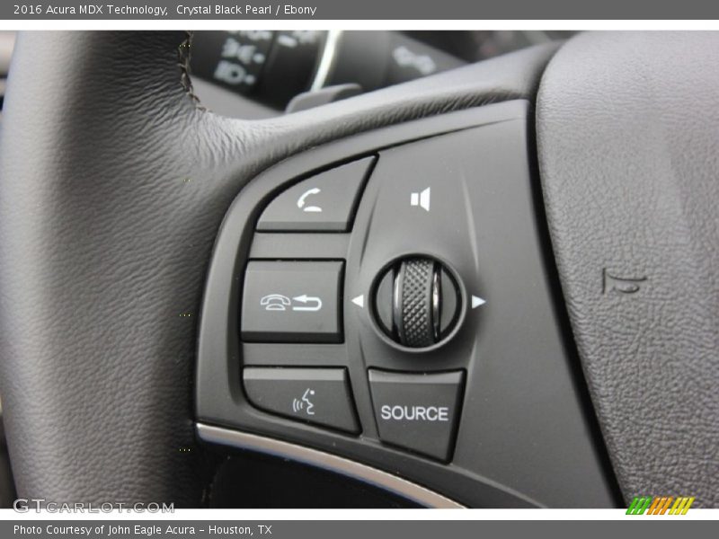 Crystal Black Pearl / Ebony 2016 Acura MDX Technology
