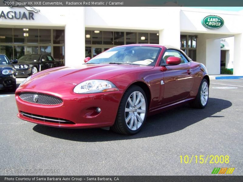 Radiance Red Metallic / Caramel 2008 Jaguar XK XK8 Convertible