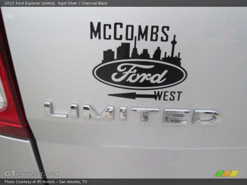 Ingot Silver / Charcoal Black 2015 Ford Explorer Limited