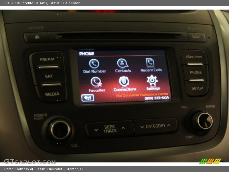 Wave Blue / Black 2014 Kia Sorento LX AWD