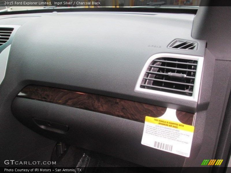 Ingot Silver / Charcoal Black 2015 Ford Explorer Limited