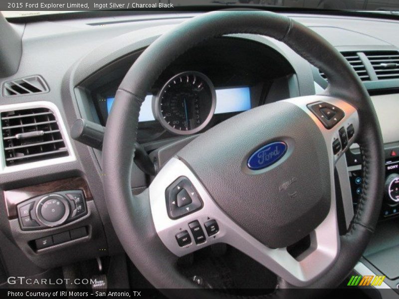 Ingot Silver / Charcoal Black 2015 Ford Explorer Limited