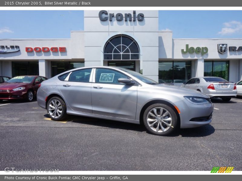 Billet Silver Metallic / Black 2015 Chrysler 200 S