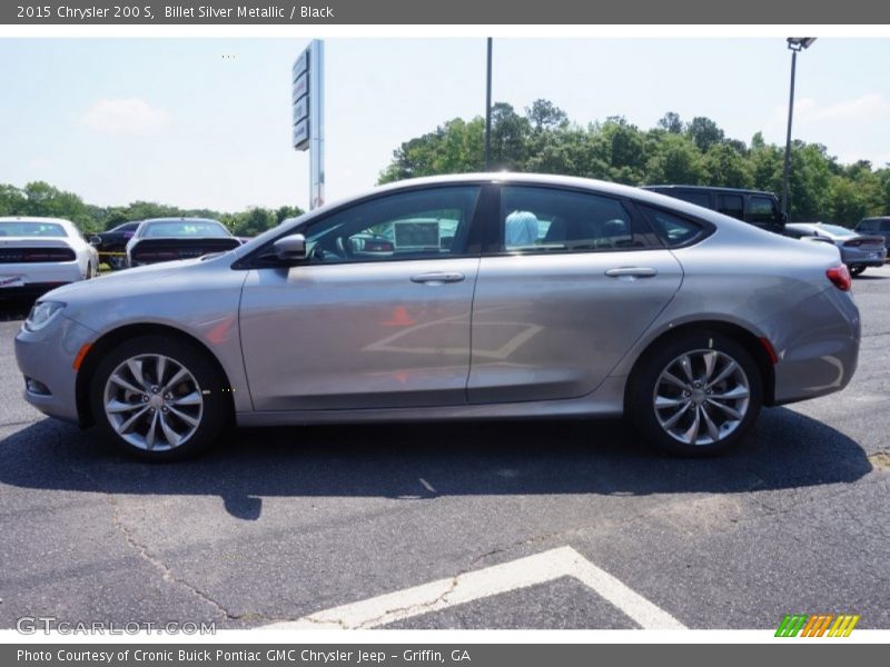 Billet Silver Metallic / Black 2015 Chrysler 200 S