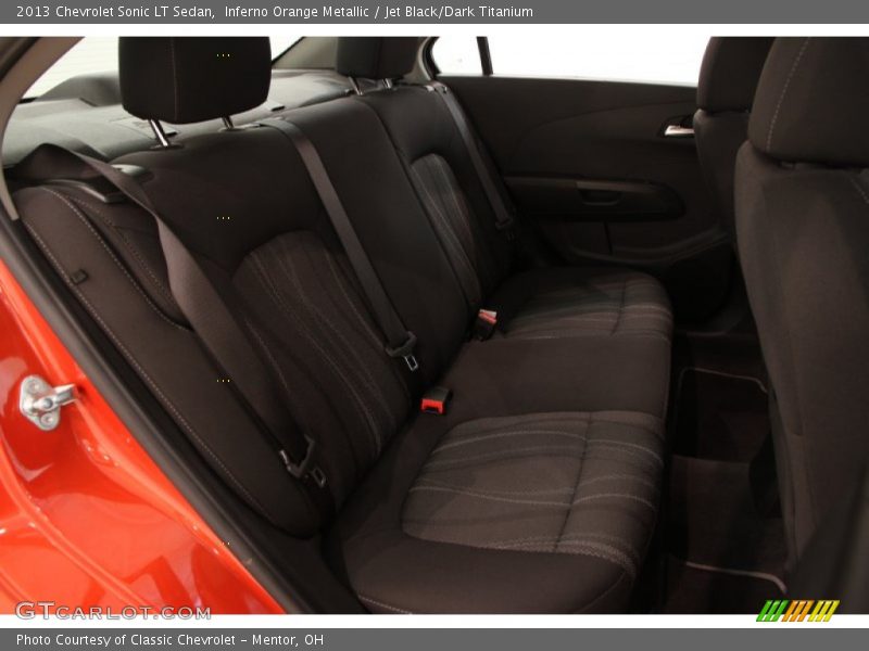 Inferno Orange Metallic / Jet Black/Dark Titanium 2013 Chevrolet Sonic LT Sedan