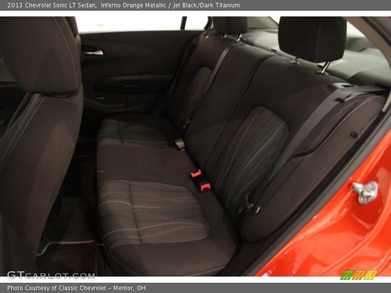 Inferno Orange Metallic / Jet Black/Dark Titanium 2013 Chevrolet Sonic LT Sedan