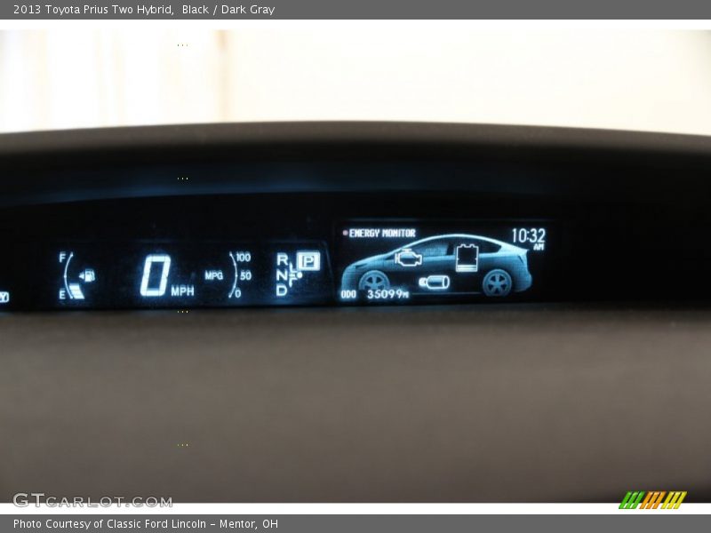 Black / Dark Gray 2013 Toyota Prius Two Hybrid
