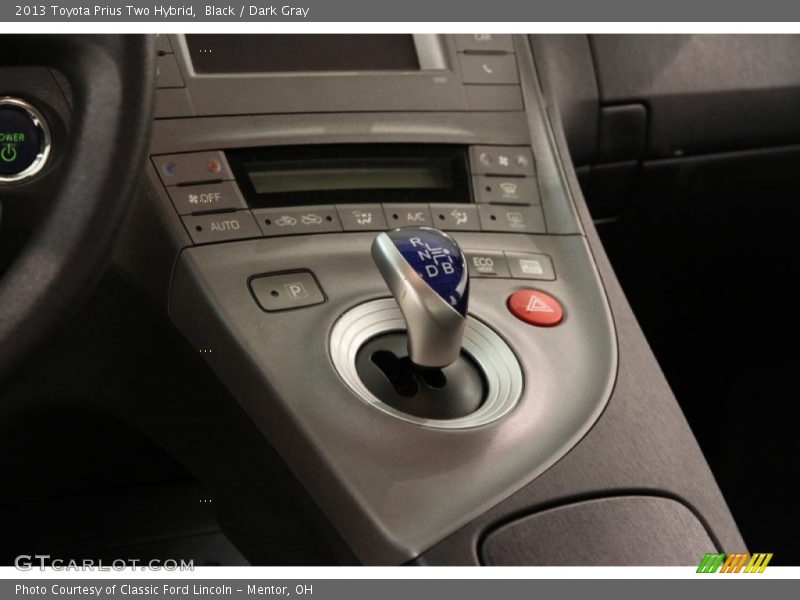 Black / Dark Gray 2013 Toyota Prius Two Hybrid