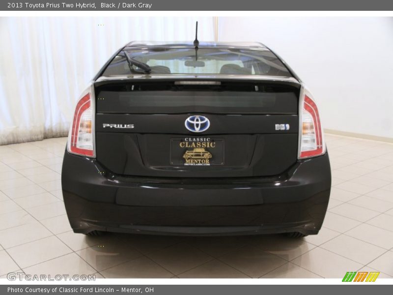 Black / Dark Gray 2013 Toyota Prius Two Hybrid