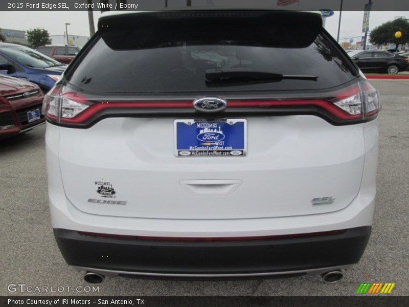 Oxford White / Ebony 2015 Ford Edge SEL
