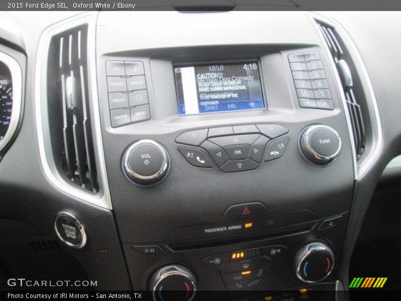 Oxford White / Ebony 2015 Ford Edge SEL