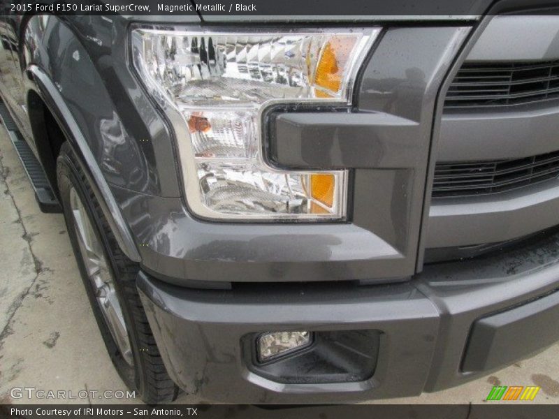 Magnetic Metallic / Black 2015 Ford F150 Lariat SuperCrew
