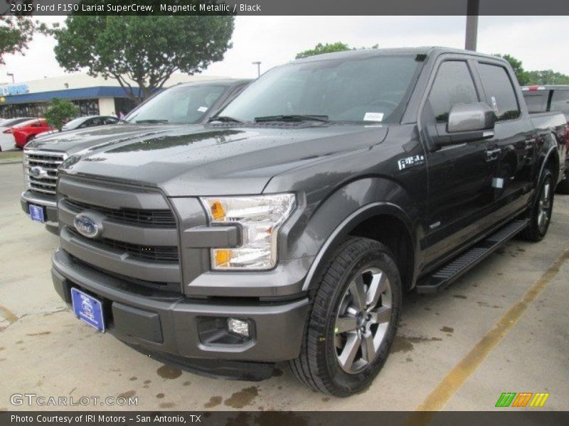 Magnetic Metallic / Black 2015 Ford F150 Lariat SuperCrew
