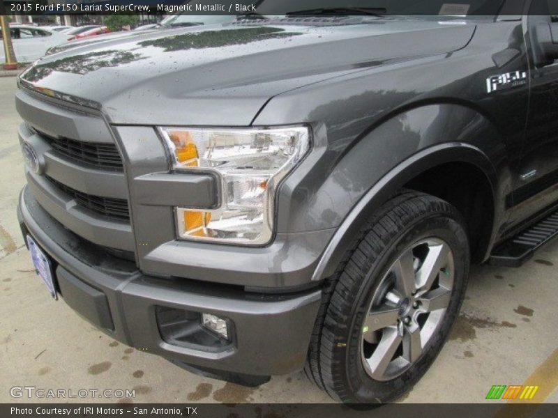Magnetic Metallic / Black 2015 Ford F150 Lariat SuperCrew