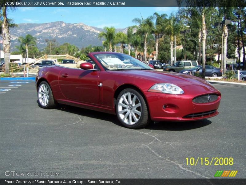 Radiance Red Metallic / Caramel 2008 Jaguar XK XK8 Convertible