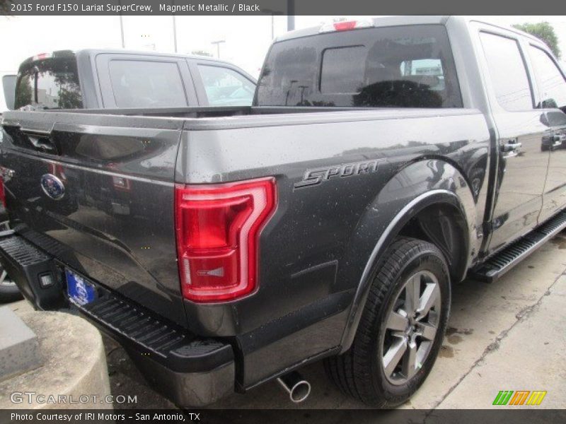 Magnetic Metallic / Black 2015 Ford F150 Lariat SuperCrew