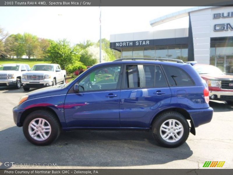 Spectra Blue Mica / Gray 2003 Toyota RAV4 4WD