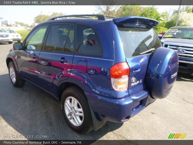 Spectra Blue Mica / Gray 2003 Toyota RAV4 4WD