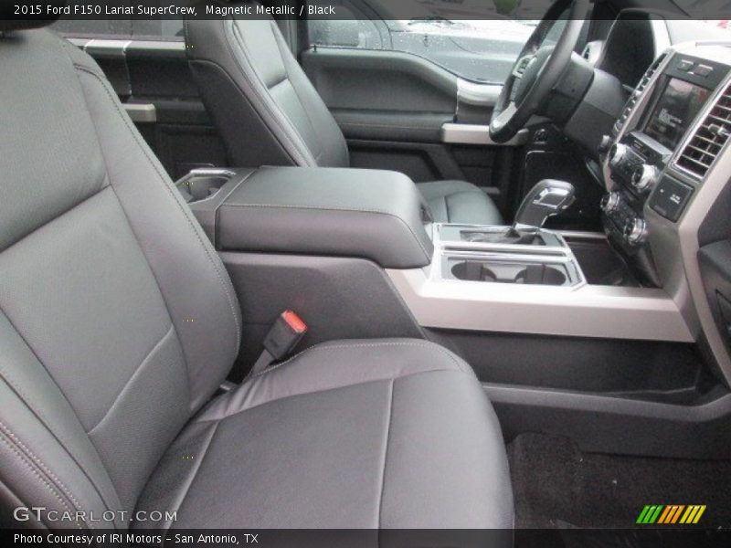 Magnetic Metallic / Black 2015 Ford F150 Lariat SuperCrew