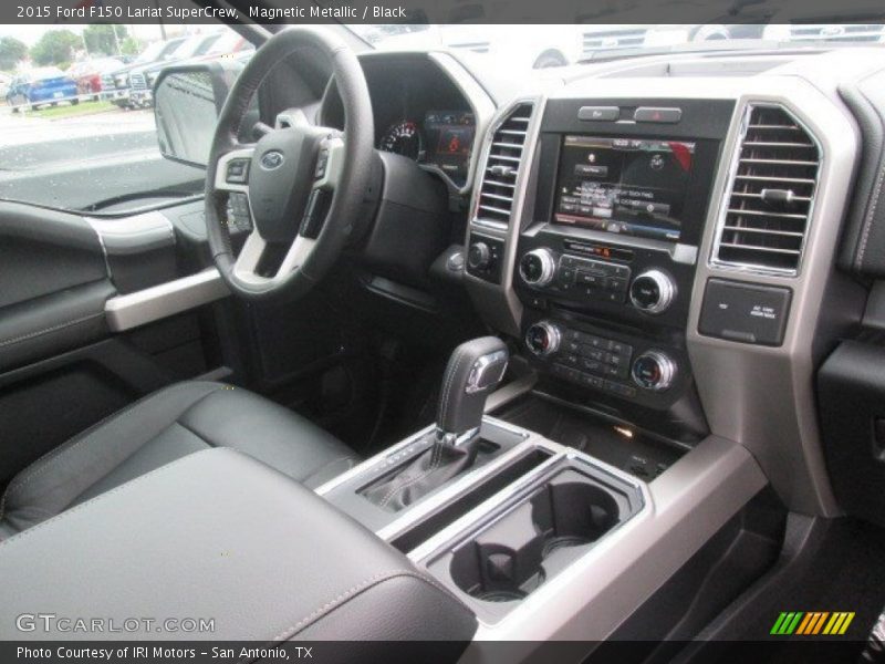 Magnetic Metallic / Black 2015 Ford F150 Lariat SuperCrew