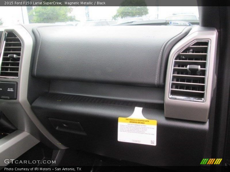 Magnetic Metallic / Black 2015 Ford F150 Lariat SuperCrew