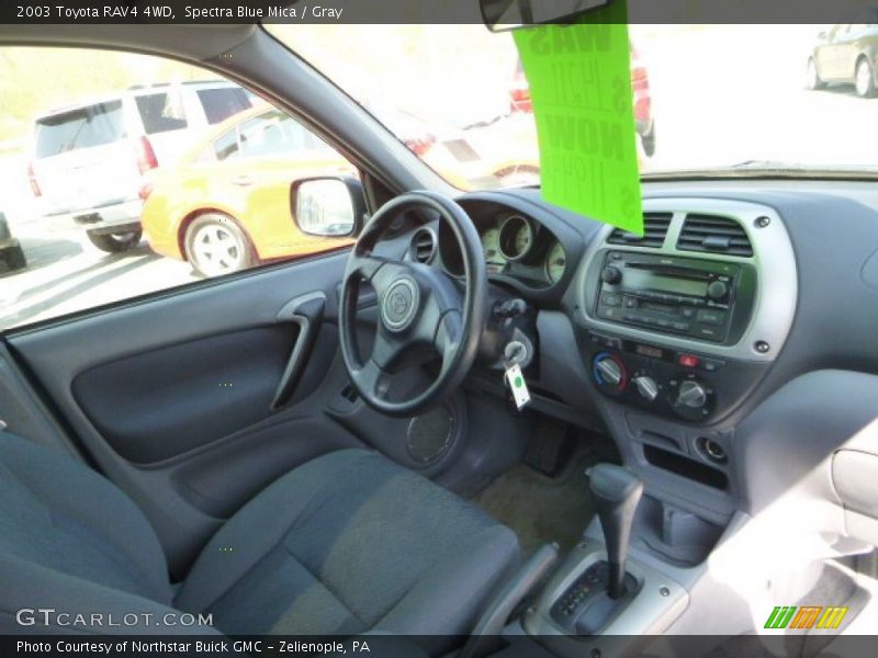 Spectra Blue Mica / Gray 2003 Toyota RAV4 4WD