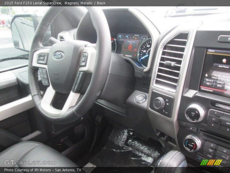 Magnetic Metallic / Black 2015 Ford F150 Lariat SuperCrew