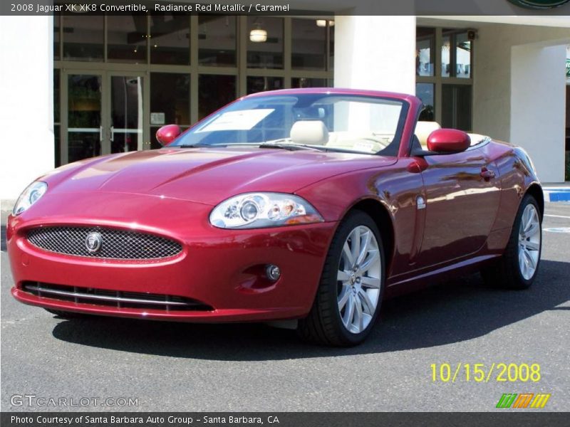 Radiance Red Metallic / Caramel 2008 Jaguar XK XK8 Convertible