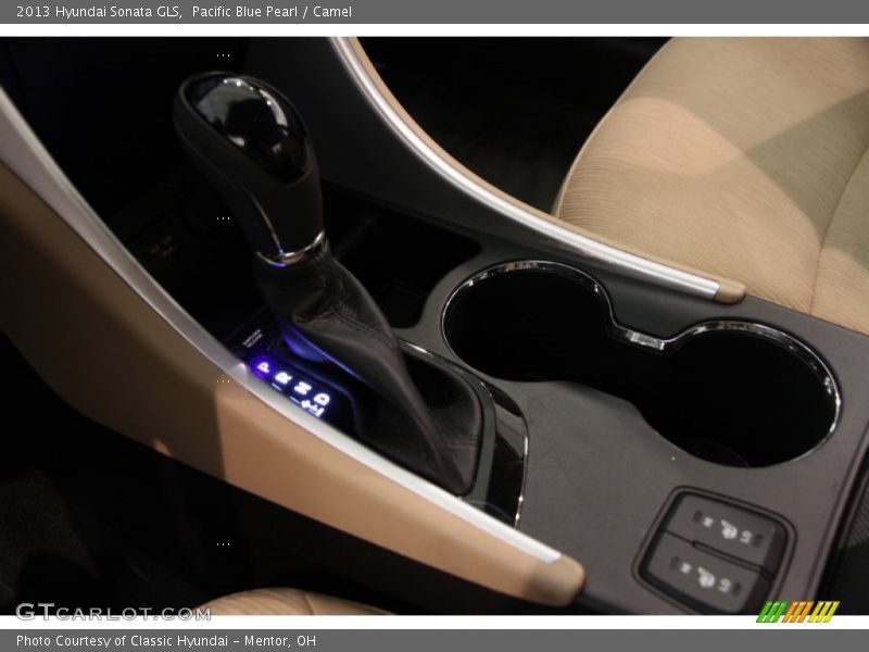 Pacific Blue Pearl / Camel 2013 Hyundai Sonata GLS