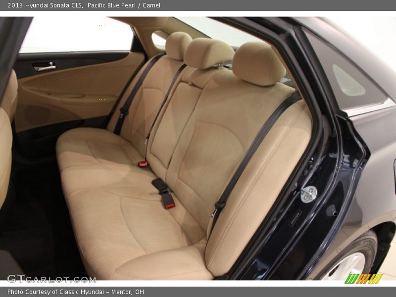 Pacific Blue Pearl / Camel 2013 Hyundai Sonata GLS