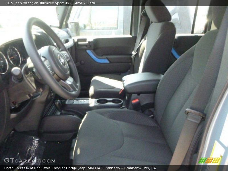 Anvil / Black 2015 Jeep Wrangler Unlimited Sport 4x4