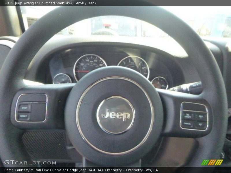 Anvil / Black 2015 Jeep Wrangler Unlimited Sport 4x4