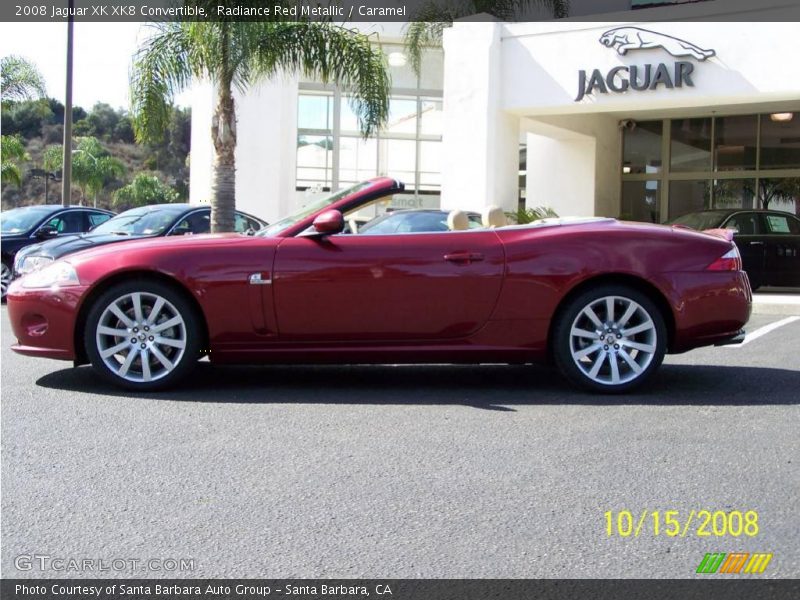 Radiance Red Metallic / Caramel 2008 Jaguar XK XK8 Convertible
