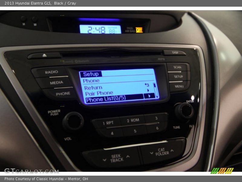 Black / Gray 2013 Hyundai Elantra GLS