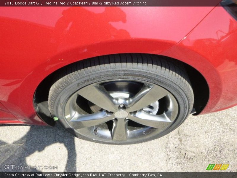 Redline Red 2 Coat Pearl / Black/Ruby Red Accent Stitching 2015 Dodge Dart GT