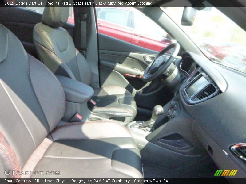 Redline Red 2 Coat Pearl / Black/Ruby Red Accent Stitching 2015 Dodge Dart GT