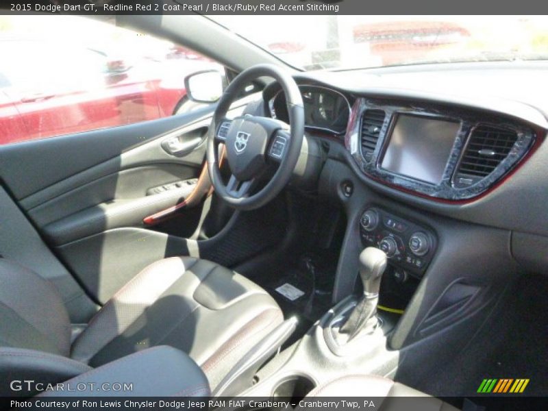 Redline Red 2 Coat Pearl / Black/Ruby Red Accent Stitching 2015 Dodge Dart GT