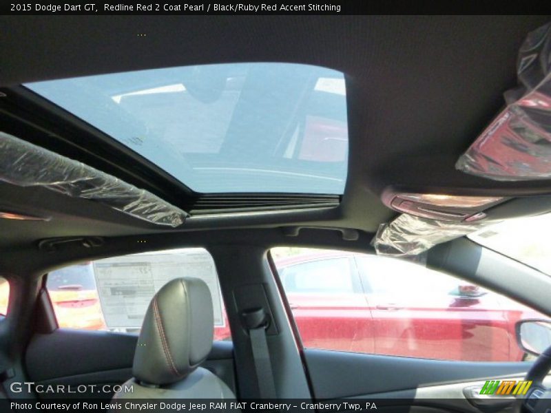 Redline Red 2 Coat Pearl / Black/Ruby Red Accent Stitching 2015 Dodge Dart GT