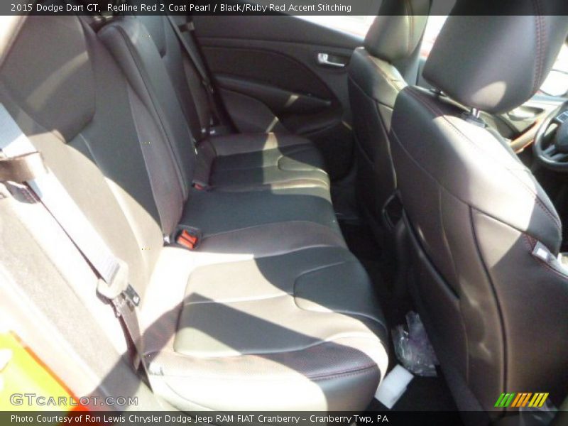 Redline Red 2 Coat Pearl / Black/Ruby Red Accent Stitching 2015 Dodge Dart GT
