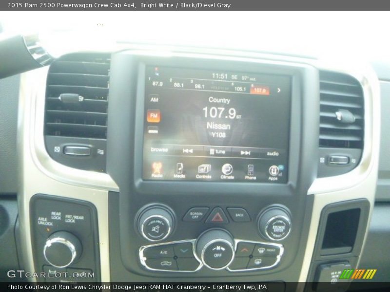 Bright White / Black/Diesel Gray 2015 Ram 2500 Powerwagon Crew Cab 4x4