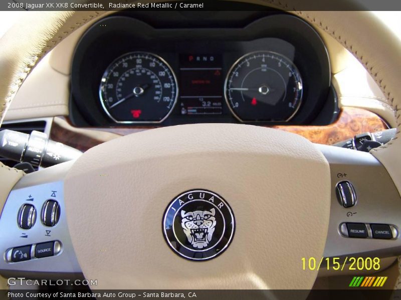 Radiance Red Metallic / Caramel 2008 Jaguar XK XK8 Convertible