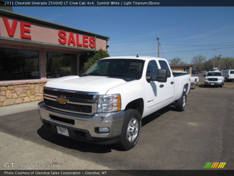 Summit White / Light Titanium/Ebony 2011 Chevrolet Silverado 2500HD LT Crew Cab 4x4